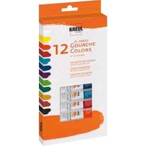 Gouachefarbe el Greco, 12 ml, 12er-Set KREUL 26250 (4000798262501)
