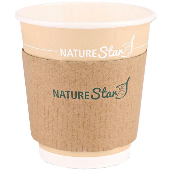 Bechermanschette, aus Pappe, für 300 & 400 ml NATURE Star 40229 (4015544402292)