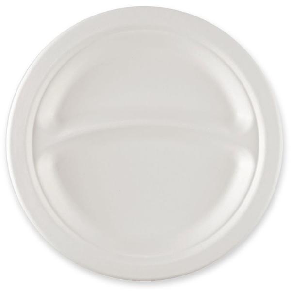 Zuckerrohr-Menü-Teller, rund, 229 mm, 2-geteilt NATURE Star 41021 (4015544706413)