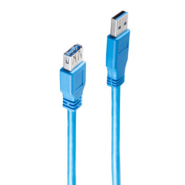BASIC-S USB 3.0 Kabel, A-Stecker - A-Kupplung shiverpeaks BS77133 (4017538042316)