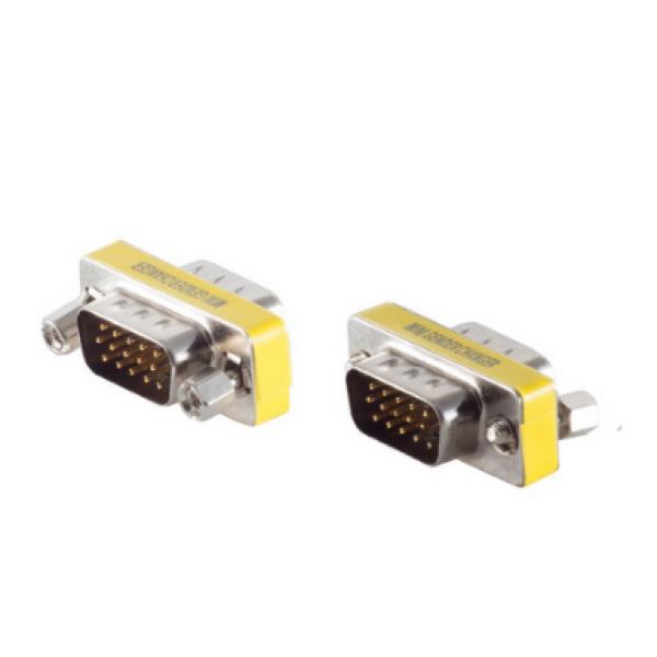 BASIC-S Mini-Gender Changer 15 Pol VGA Stecker - shiverpeaks BS78276 (4017538051844)