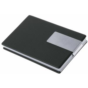 Visitenkartenbox Good Deal, Aluminium/ PVC (schwarz) WEDO 205 6601 (4003801804576)