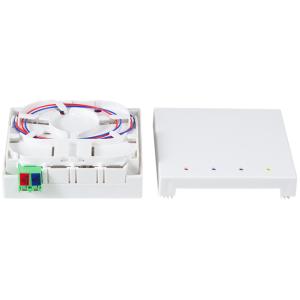 LogiLink FTTH Spleißbox, 1x LCD/ APC, 50 m Verlegekabel, weiß FB2LC50 (4052792071641)