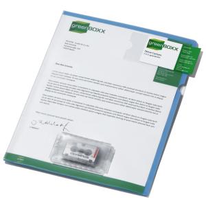 Diktathüllen, DIN A4, aus Kunststoff, blau DURABLE 2347-06 (4005546230467)