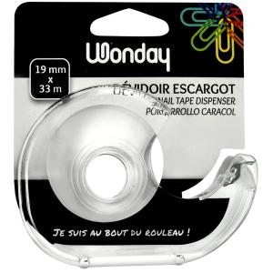 Handabroller, transparent, aus Kunststoff, unbestückt Wonday FAD900062 (3701254701947)