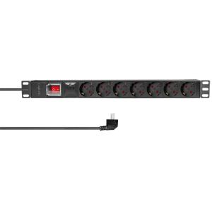 LogiLink 19' Steckdosenleiste, 7-fach, mit Schalter, schwarz PDU7C01 (4052792046595)