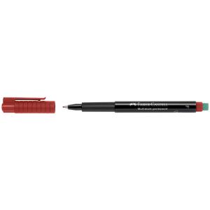 FABER-CASTELL Permanent-Marker MULTIMARK F, rot Faber-Castell 151321 (4005401513216)