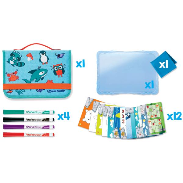 Creativ Reisemalset TRAVEL BOARD, 19-teilig Maped 969310 (3154149693108)