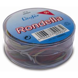 Gummiringe RONDELLA in Dose, sortiert, 25 g Läufer 69211 (4006677509934)