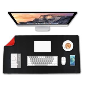 Schreibunterlage, 800 x 400 mm, schwarz / rot deflecto DM8040BR (5055425911481)