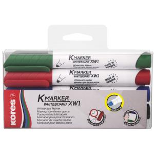Kores Whiteboardmarker 4er-Etui farb sort Board FlipChart-Marker 20843 NEU 