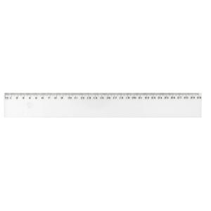 Flachlineal, 400 mm, aus Kunststoff Wonday FTE400062 (3701254700599)