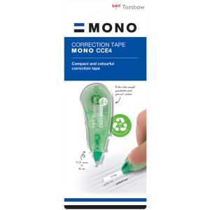 Tombow Korrekturroller 'MONO CT-CCE4', 4, 2 mm x 6 m, grün TOMBOW (4003198403116)