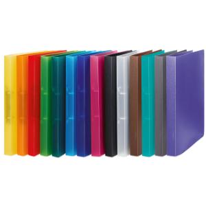 Schulordner A4, 2-D-Ring 25 mm transluzent violett HERMA 19183 (4008705191838)