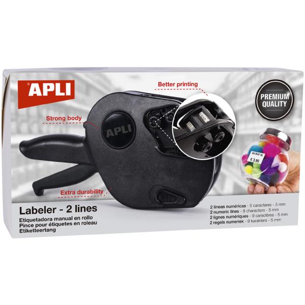 Preisauszeichner 102365, 2-zeilig, 9-stellig APLI (3270241023657)