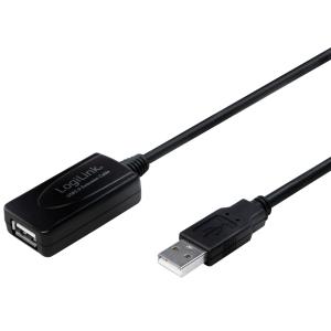 USB 2.0 Aktives Verlängerungskabel, 10, 0 m LogiLink UA0143 (4052792008340)
