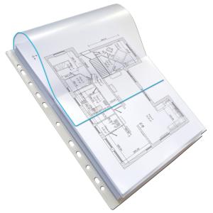 Prospekthülle mit Dehnfalten, DIN A4, PVC, 0, 3 mm Oxford 400026719 (3148240011589)