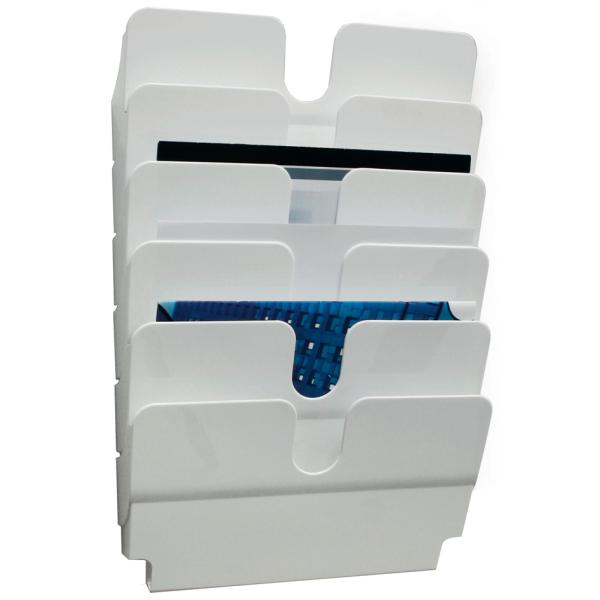 Wand-Prospekthalter-Set 'FLEXIPLUS 6', A4, 6 Fächer DURABLE 1700014061 (7318080014064)