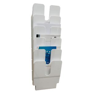 Wand-Prospekthalter-Set 'FLEXIPLUS 6', A4, 6 Fächer DURABLE 1700008401 (7318080008407)