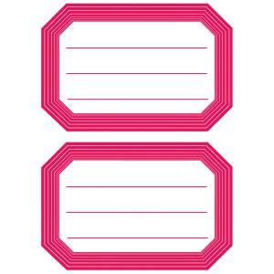 Schuletiketten neutral roter Rand 82x55 mm HERMA 5712 (4008705057127)