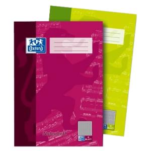 Notenheft, DIN A4, 8 Blatt, mit Hilfslinien Oxford 100050399 (4006144962040)