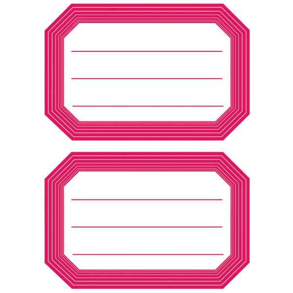 Schuletiketten neutral blau-rot HERMA 5781 (4008705057813)