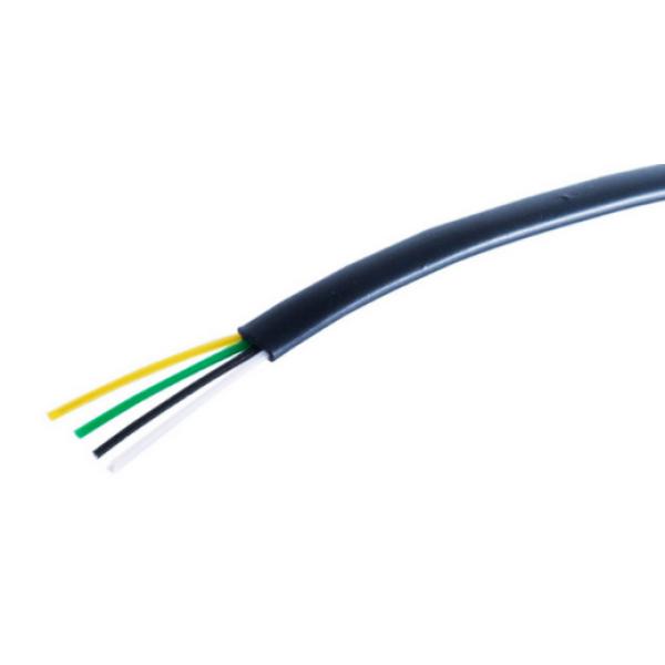 BASIC-S Telefonkabel, flach, schwarz, 100 m shiverpeaks BS76106 (4017538042897)