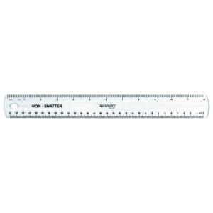 Flachlineal, Länge: 300 mm, flexibel, transparent WESTCOTT E-10120 00 (4027521102200)