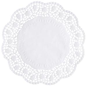 Tortenspitze, rund, Durchmesser: 180 mm, weiß PAPSTAR 12452 (4002911124529)