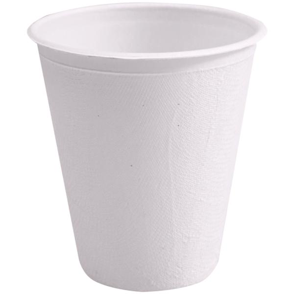 Zuckerrohr-Trinkbecher, 0, 2 l, weiß NATURE Star 401100 (4015544708363)