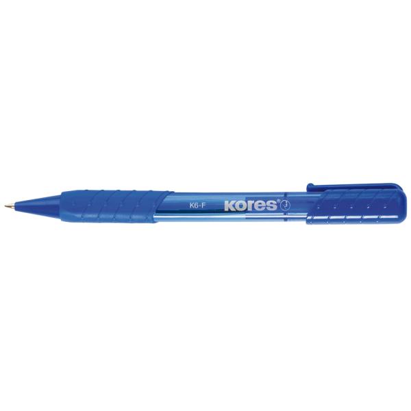 Einweg-Druckkugelschreiber K-PEN K6, schwarz, F Kores KP38621 (9023800386212)