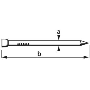 Drahtstift, Stauchkopf, 1, 4 x 25 mm, verzinkt, 400 g suki. 6178066 (4032526125765)