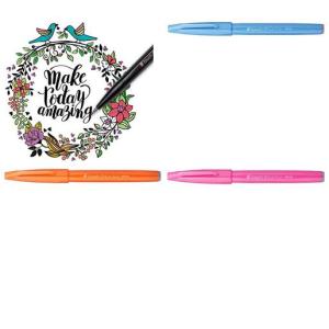 Arts Faserschreiber Brush Sign Pen, blau Pentel SES15C-C (4902506287076)