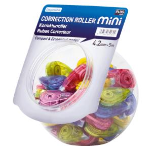 Korrekturroller 'MINI', 4, 2 mm x 5 m, Display PLUS JAPAN WH-504-50P (4977564642624)
