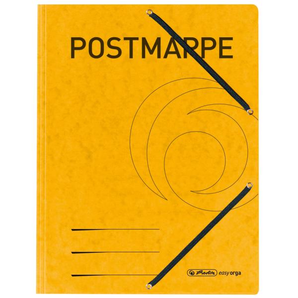 Postmappe, Karton, DIN A4, gelb herlitz 300003169 (4008110451312)