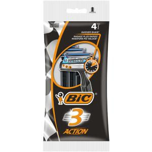 BIC Einwegrasierer 3 Action, für Männer, 4er Pack Bic 923014 (3086123356566)