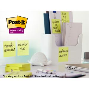 Haftnotiz Super Sticky 100% Recycling Notes 47,6x47,6 mm gelb 12x 70 Blatt POST-IT 622 RSS12CY (4064035060015)