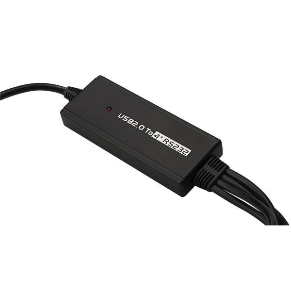 USB 2.0 - 4 x RS232 Adapterkabel, 1 MBit/ Sek. DIGITUS DA-70159 (4016032308539)