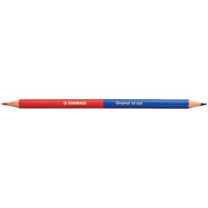 Silbentrennstift Original, sechseckig, rot/ blau STABILO 87/815 (4006381117838)
