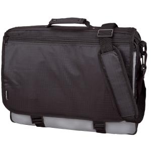 Umhängetasche 'WAVE', Polyester, schwarz/ grau LiGHTPAK 46069 (4021068002603)