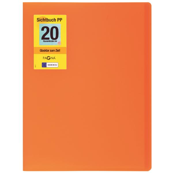 Sichtbuch 'School', DIN A4, mit 20 Hüllen, orange PAGNA 21012-09 (4009212065322)