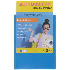 Pagna School Sichtbuch Din A4, 20 Hüllen Hellblau 21013-13 (4009212065483)
