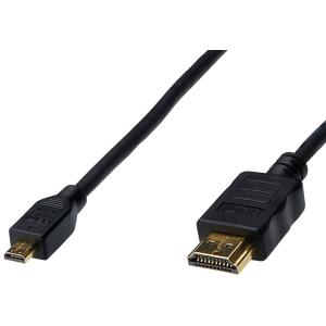 Anschlusskabel High Speed, HDMI-A - Micro HDMI-D DIGITUS AK-330115-010-S (4016032323006)