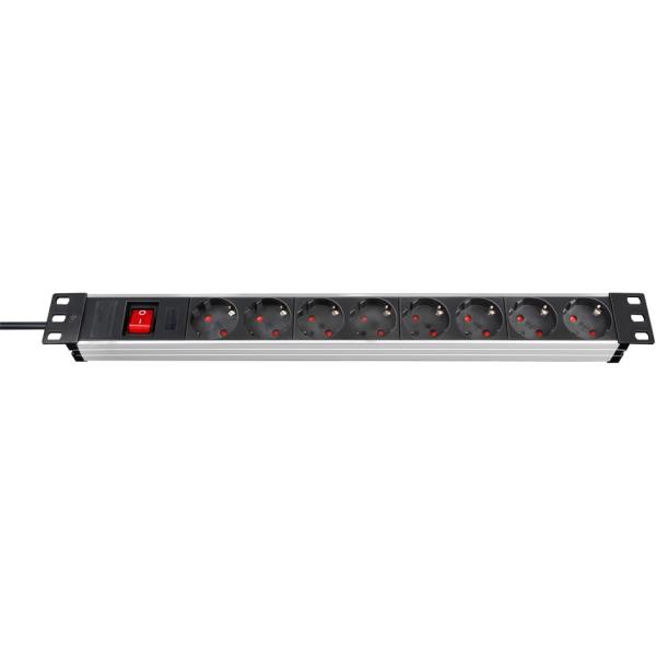 19' Steckdosenleiste 'Alu-Line', 8-fach, 1 HE brennenstuhl 1390007018 (4007123592111)