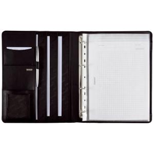 Ringbuchmappe 'CREMONA II', A4, Nappaleder, schwarz Alassio 30058 (4021068300587)