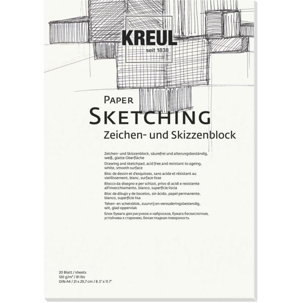 Künstlerblock Paper Sketching, DIN A4, 20 Blatt KREUL 69002 (4000798117467)