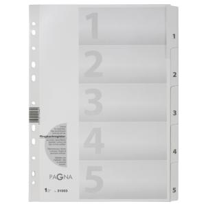 Karton-Register Zahlen 1 - 12, DIN A4, 12-teilig PAGNA 31005-08 (4013951004689)