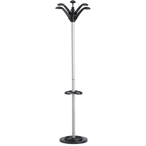 Garderobenständer 'FLORA', Höhe: 1.750 mm, metallgrau UNiLUX 100340712 (3595560015825)