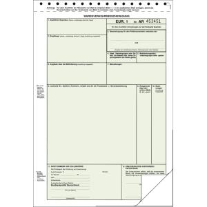 Vordruck 'Warenverkehrsbescheinigung EUR.1' RNK Verlag 2271L (4002871227117)