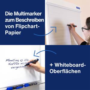 Magnetoplan Pro+ Whiteboard- Und Flipchart-marker Farbsortiert 1,5 - 3,0 Mm, 4 St. 1228110 (4013695063140)